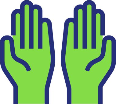 Bir kadının el hareketiyle.