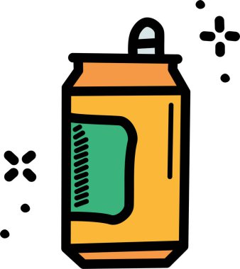 Süt şişesi. Basit resimleme