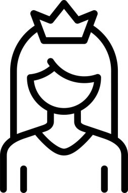 Garson. Web simgesi basit illüstrasyon