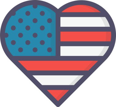 Kalp. Web simgesi basit tasarım