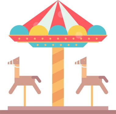 carousel tent. web icon simple design