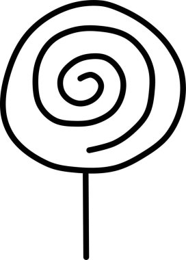 - Şeker. Web simgesi basit illüstrasyon