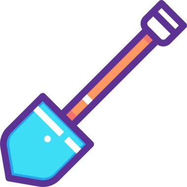 Kürek. Web simgesi basit tasarım