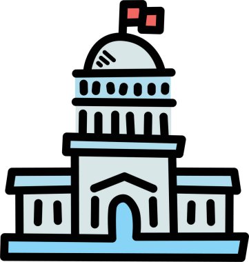 Bina. Web simgesi basit tasarım