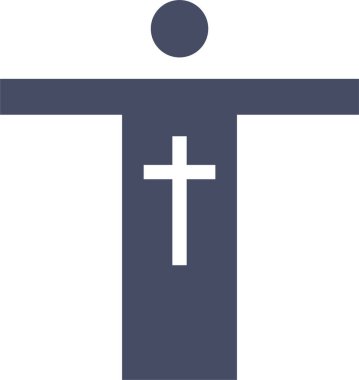 Kiliseye. Web simgesi basit illüstrasyon