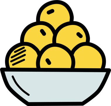 Bir yiyecek ve içeceğin vektör çizimi