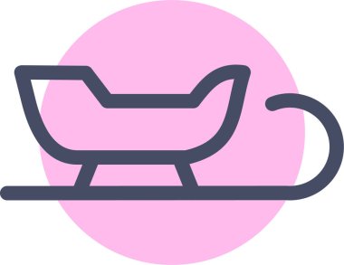 Noel Baba 'nın kızağı. Basit tasarım