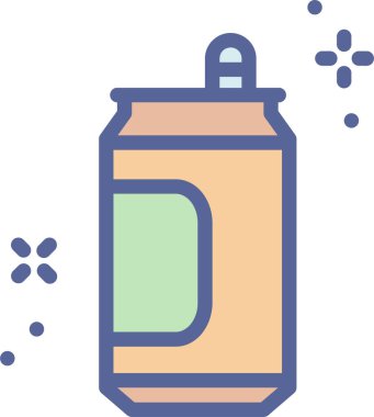 Su şişesi. Basit resimleme