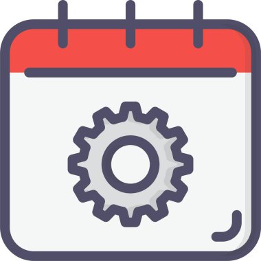 Takvim Düz Vektör Simgesi