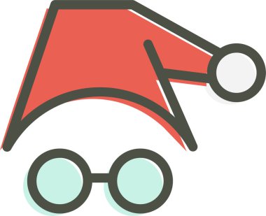 Gözlük. Web simgesi basit illüstrasyon