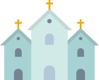 church, web icon simple illustration