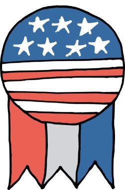 ABD bayrak ikonu. vektör illüstrasyonu