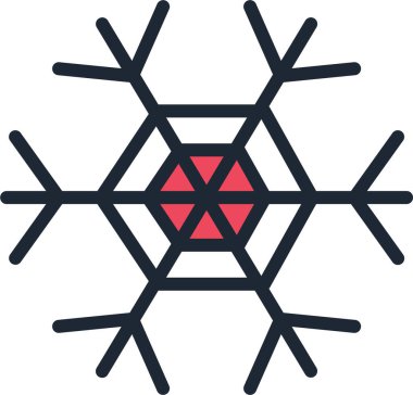 Kar tanesi, xmas konsepti, basit tasarım çizimi