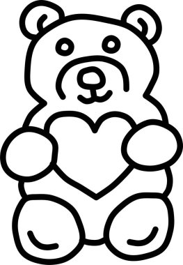 Bir ayının karikatür çizimi