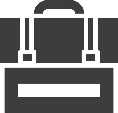 Çanta. Web simgesi basit illüstrasyon