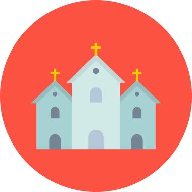 church, web icon simple illustration