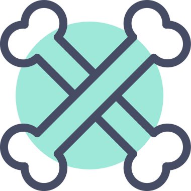 vector illustration of a bones