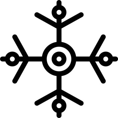 Kar tanesi, xmas konsepti, basit tasarım çizimi