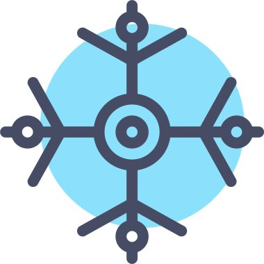 Kar tanesi, xmas konsepti, basit tasarım çizimi