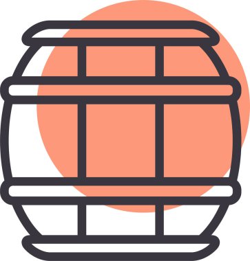 yiyecek ve içecek düz vektör simgesi