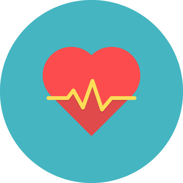 икона сердцебиения, День Святого Валентина, простой дизайн иллюстрации 
