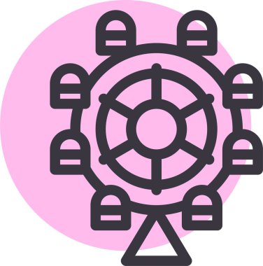 carousel tent. web icon simple design