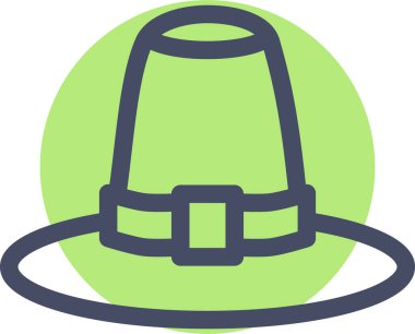 Şapka. Web simgesi basit illüstrasyon