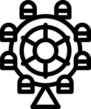 carousel tent. web icon simple design