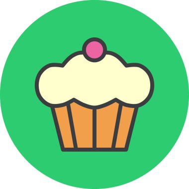 Tatlım. Web simgesi basit illüstrasyon