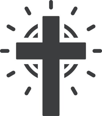 Bir çapraz simgenin vektör illüstrasyonu