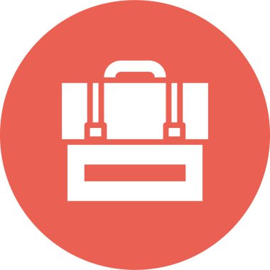 evrak çantası simgesi, vektör illüstrasyonu