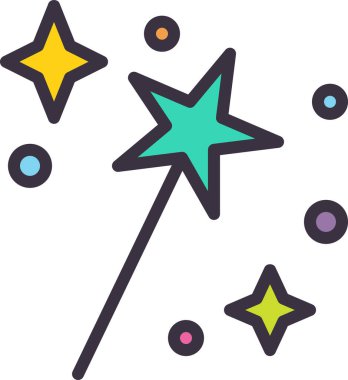 Yıldız. Web simgesi basit illüstrasyon