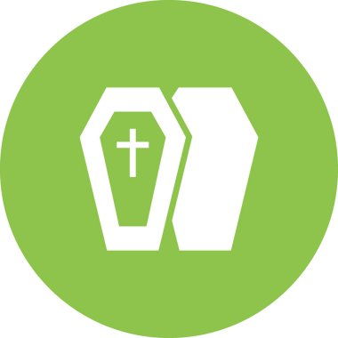 tabut simgesi vektör illüstrasyonu