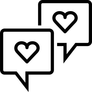 Aşk mesajları, sevgililer günü konsepti, basit çizim tasarımı 