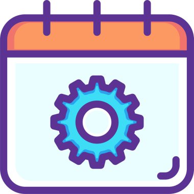 ayarlar vektör simgesi modern basit illüstrasyon