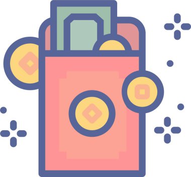 Alışveriş çantasının düz simgesi