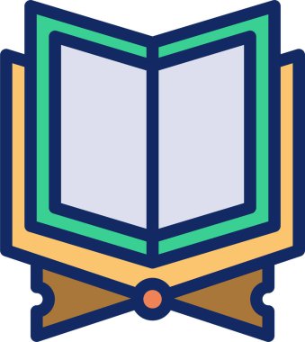 Kitap. Web simgesi basit illüstrasyon