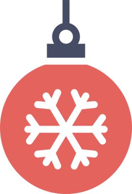 Süs topları, Noel konsepti, basit tasarım.