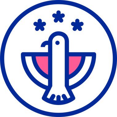 Hıristiyan haçı ikonu. vektör illüstrasyonu