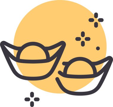 Sarı gözlü şirin kedi, vektör çizimi.