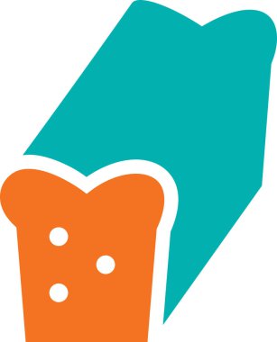 ekmek somunu ikonu vektör çizimi 