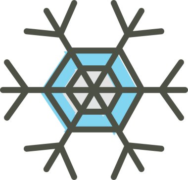 Kar tanesi, xmas konsepti, basit tasarım çizimi