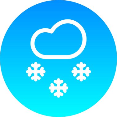 Bulut simgesi soyut arkaplan grubunda izole edildi