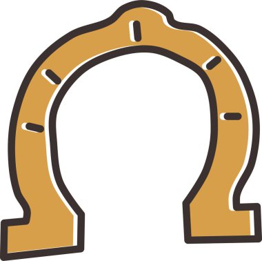 Bir at nalının vektör çizimi