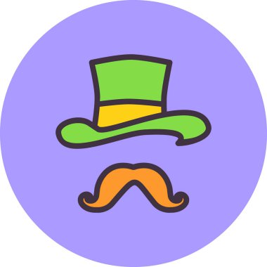 Aziz Patrick 'in şapkası, vektör çizimi.