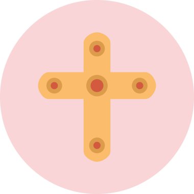 Katoliksin. Web simgesi basit illüstrasyon