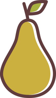 Bir armutun vektör illüstrasyonu