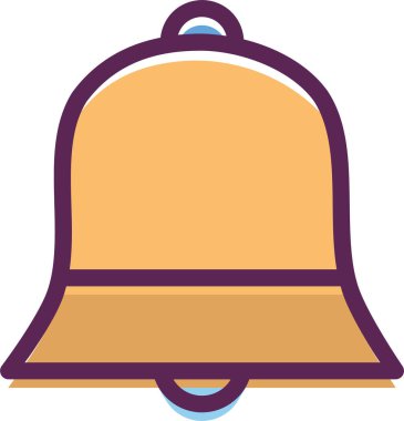 Zil. Web simgesi basit illüstrasyon