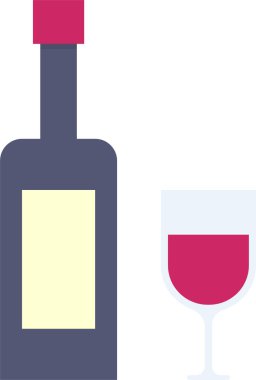 Şarap şişesi. Basit tasarım