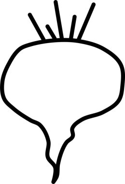 Beyin. Web simgesi basit tasarım